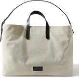 Thumbnail for your product : Mismo Haven Leather-Trimmed Cotton-Canvas Tote Bag