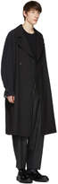 Thumbnail for your product : Yang Li Black Contrast Sleeves Trench Coat