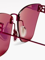 Thumbnail for your product : Balenciaga Bb-logo Cat-eye Sunglasses - Purple