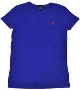 Thumbnail for your product : Polo Ralph Lauren T-shirt Jersey Tee Womens Sport V Neck Top Blue Label Nwt New