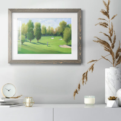 Millwood Pines Fairway Shot I Framed On Paper Print
