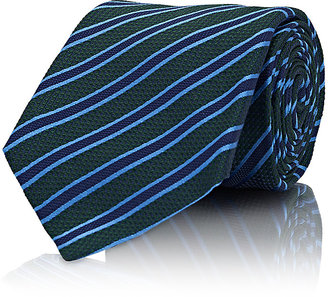 Kiton Men's Striped Silk Necktie