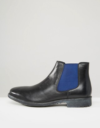 Dune Chunky Chelsea Boots With Color Pop Detail