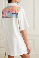 Thumbnail for your product : McQ Embroidered Cotton-poplin Mini Dress - White