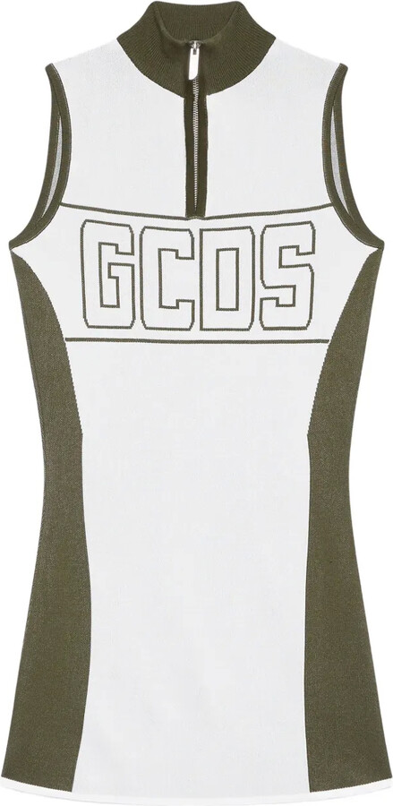GCDS Logo-Print Mini Dress