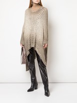 Thumbnail for your product : Avant Toi Degrade Knitted Poncho