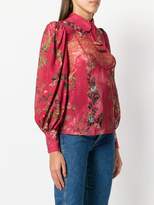 Thumbnail for your product : Elisabetta Franchi lace insert floral blouse