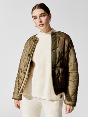 Army by Yves Salomon Reversibe Shearling Bomber Jacket - ShopStyle Down &  Puffer Coats