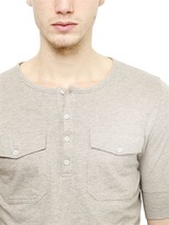 Thumbnail for your product : Balmain Cotton Henley T-Shirt