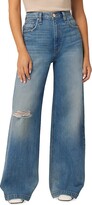 Thumbnail for your product : Hudson Zoe Petite Ultra High-Rise Stretch Distressed Wide-Leg Jeans