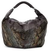 Thumbnail for your product : Liebeskind Berlin Tumba Oversized Snake Embossed Leather Hobo