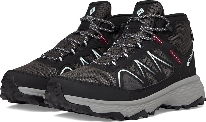Columbia Peakfreak Rush Mid Outdry Women's Shoes Dark Grey/Deep Madeira : 7 B - Medium, Canvas/Synthetic
