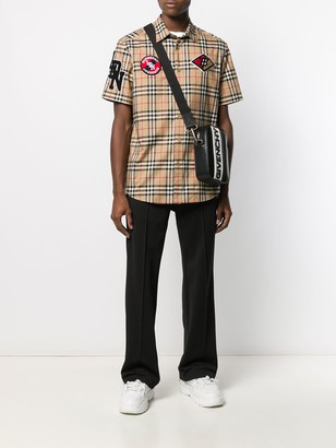 Burberry Vintage check patch short-sleeve shirt