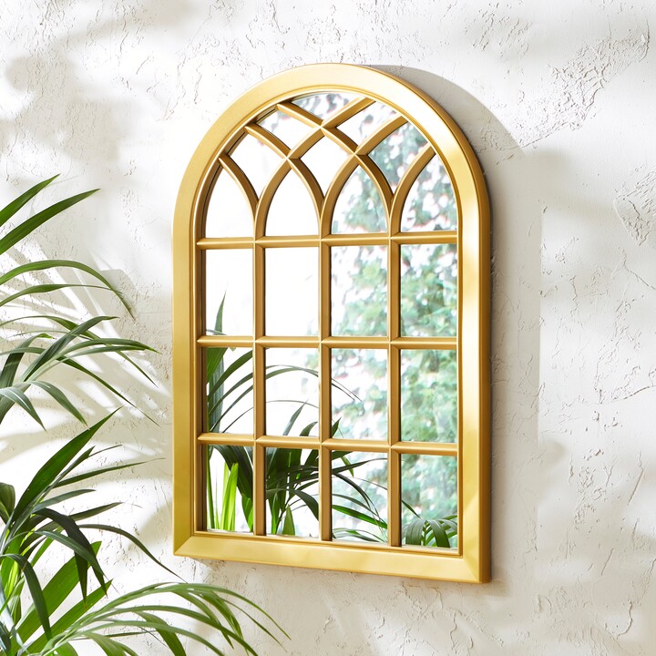 Dunelm Outdoor Window Mirror 50cm x 70cm Gold Effect ShopStyle