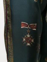 Thumbnail for your product : Dolce & Gabbana military print elasticated trousers