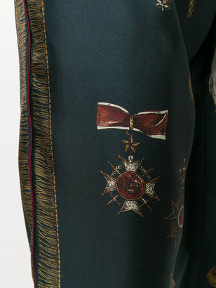 Dolce & Gabbana military print elasticated trousers