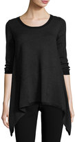 Thumbnail for your product : Max Studio Asymmetric-Hem Colorblock Sweater, Black/Charcoal