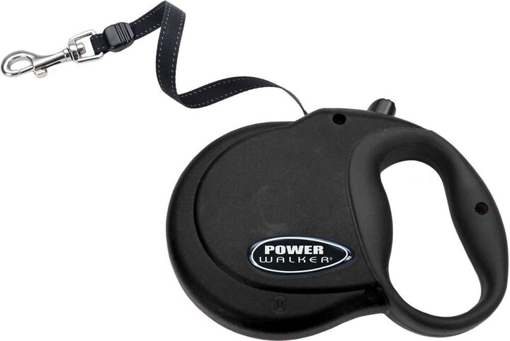 Coastal Pet Power Walker Retractable Dog Leash, Small, Black