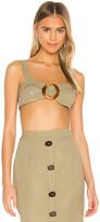 Thumbnail for your product : PatBO Linen Bralette Top
