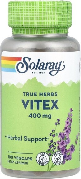 Solaray SolarayTrueHerbs,Vitex,400mg,100VegCaps