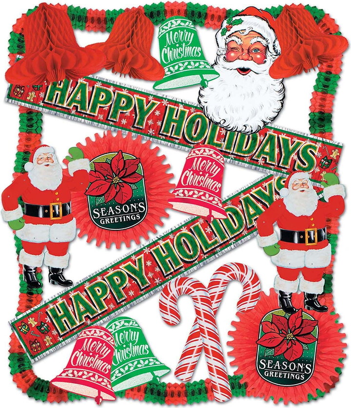 Beistle 19-Piece Christmas Decorating Kit 22605