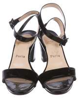Thumbnail for your product : Christian Louboutin Patent Leather Ankle Strap Sandals