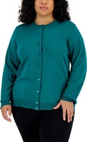 Thumbnail for your product : Karen Scott Plus Size Cardigan, Created for Macy's