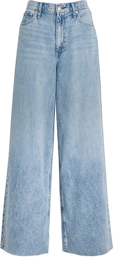Rag & Bone Featherweight Sofie High-Rise Wide-Leg Jeans