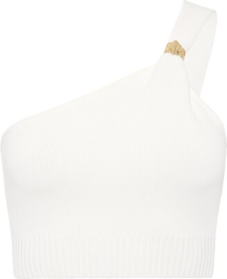 asymmetric bustier top