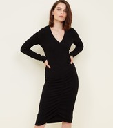 Thumbnail for your product : New Look Mela Glitter Ruched Front Dress