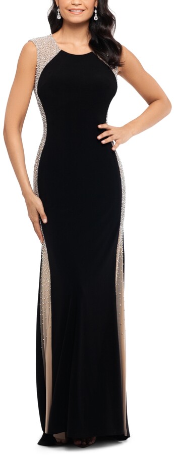 Xscape Evenings Rhinestone Illusion Gown - ShopStyle Formal Dresses