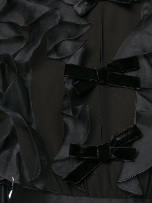 Giambattista Valli feather detail dress
