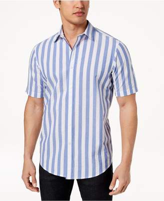 Club Room Men's Seersucker Striped Shirt, Created for Macy's