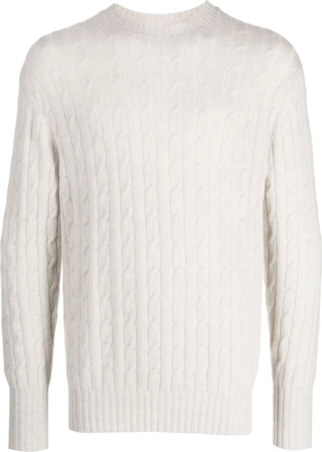 The Thames cable-knit jumper ShopStyle Cashmere Knitwear