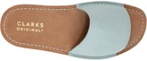 Thumbnail for your product : Clarks Lunan Leather Slide Flat Sandal - Light Blue