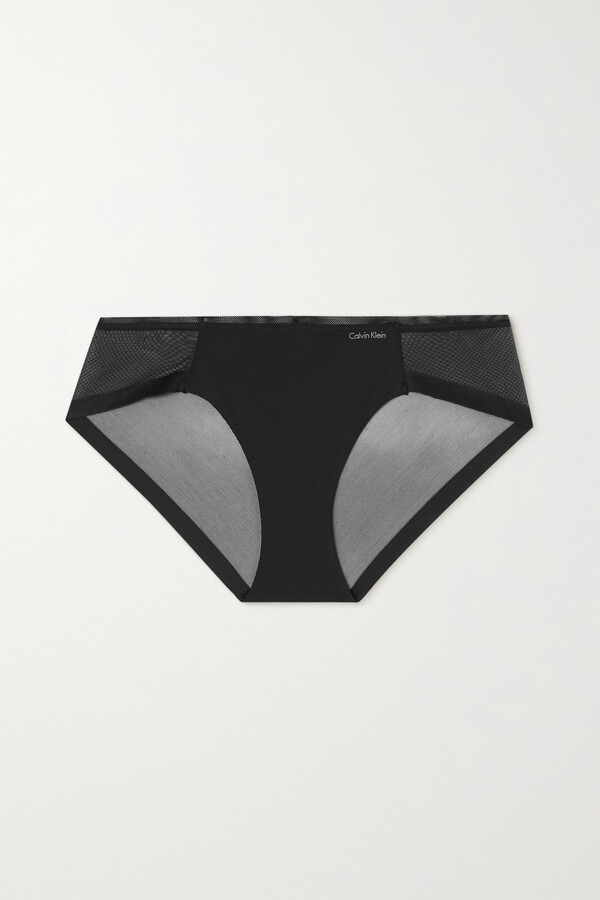 Calvin Klein Underwear Sculpted Stretch-jersey And Mesh Briefs - Black -  ShopStyle Panties