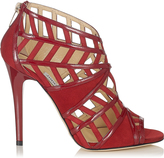 Thumbnail for your product : Jimmy Choo Vector Jasper Suede and Patent Sandals