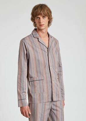 Paul Smith Men's Signature Stripe Cotton Pyjama Set With Navy Trims Gift  Box Set - ShopStyle Pajamas