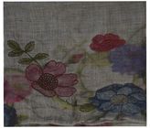 Thumbnail for your product : Faliero Sarti Wool Scarf With Floral Pattern