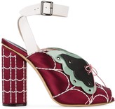 Thumbnail for your product : Marco De Vincenzo Butterfly Web Ankle Strap Sandals