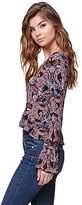 Thumbnail for your product : LA Hearts Bell Sleeve Ruffle Top