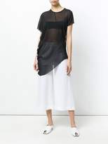 Thumbnail for your product : Lost & Found Ria Dunn draped sheer T-shirt