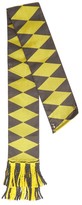 Thumbnail for your product : Etro Fringed Geometric-jacquard Silk Belt - Yellow