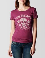 Thumbnail for your product : True Religion Skull With Roses Crew Neckwomens Tee