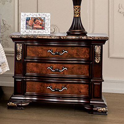 Bloomsbury Market Ellawyn 3-Drawer Nightstand