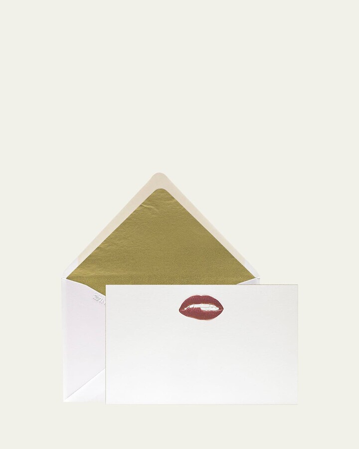 Bell'INVITO Pucker Lips Stationery Set, Box of 12