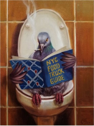 Trademark Global Lucia Hefferna Stool Pigeon Canvas Art