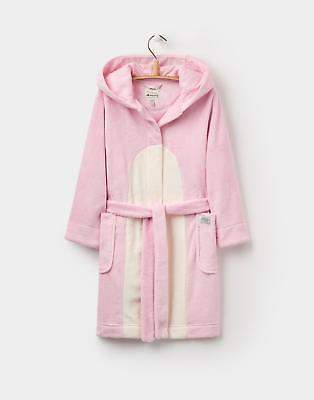 Joules Tweetie Character Dressing Gown in Sizes 1-12 Years in Rose Pink Penguin