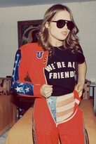Thumbnail for your product : Wildfox Couture We're All Friends Retro Raglan in Clean Black