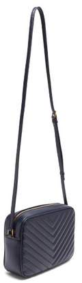Saint Laurent Lou Medium Quilted-leather Cross-body Bag - Womens - Navy